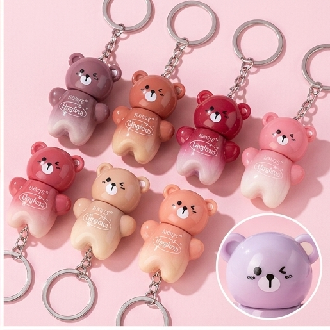 Kiss Beauty Cute Lip Gloss Keychain