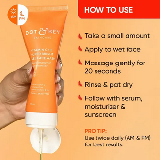 DOT & KEY Vitamin C + E Super Bright Gel Face Wash