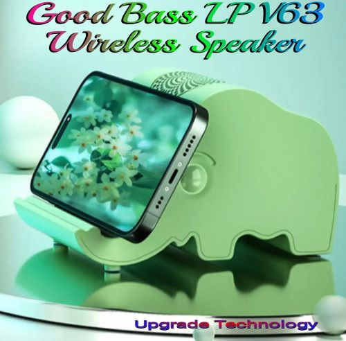 Good Bass Premium Quality Wireless Speaker LP V63 Elephant Shape