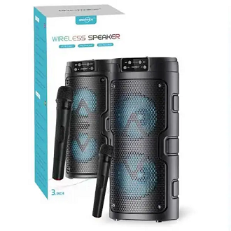 Greatnice GTS-2129 Portable Party Small Bt Speaker With Wireless Microphone