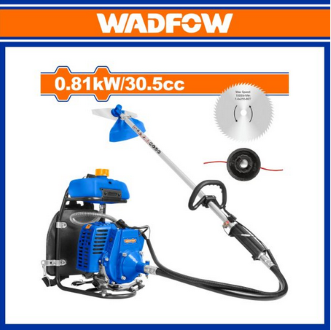 WADFOW Gasoline Grass Trimmer & Bush Cutter Backpack 810W-30.5cc-WGM2A30