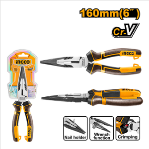 6″ High leverage LONG NOSE PLIER INGCO – HHLNP28160