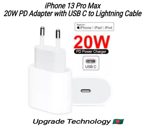 Apple 20W PD 2Pin Super-fast Charger With Type-C to Lightning Cable