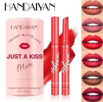 HANDAIYAN 8 Colors Velvet Matte Lipstick Set