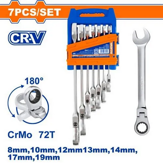 7 Pcs Flexible Ratchet Spanner Set – WSP5207