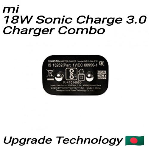Mi 18W Fast Charging Adapter with Type-C Cable (Black, Qualcomm Quick Charge 3.0)