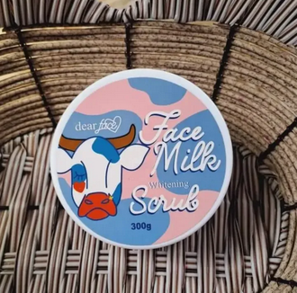 Dear Face Whitening Face Milk Scrub-300gm