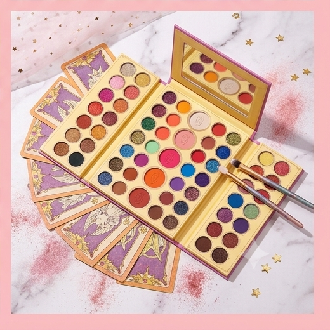 KIRSCHE 56 Color Eyeshadow Palette with 6 Colorful Pigmented Blush