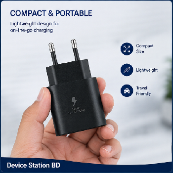 Samsung 25W PD Adapter Type-C Super Fast Charger for Smartphones & Tablets