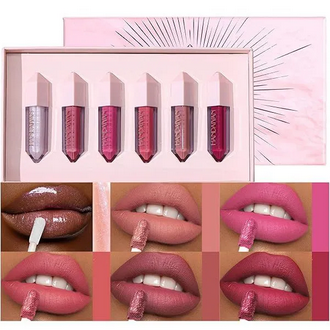 Handaiyan 6pcs Liquid Matte Lipstick Set Waterproof