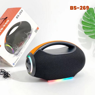 BS-269 Portable Bluetooth Speaker-30W High-Performance Sound with LED Lights