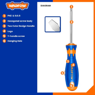 WADFOW 2 In 1 screwdriver set -WSS45M3