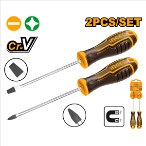 2 Pcs screwdriver set INGCO-HKSD0248