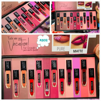 Emelie 12 in 1 Matte Liquid Lipstick Set