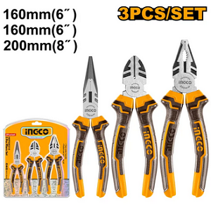 3pcs PLIERS SET INGCO-HKPS08318