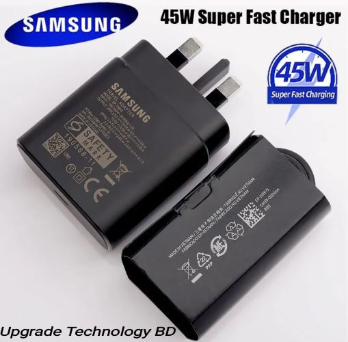 Samsung 45W PD 3 Pin Adapter USB-C to USB-C Cable