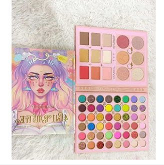 IGOODCO 48 Color Eyeshadow Palette 6 Blush & 6 highlighter Combo Pallet