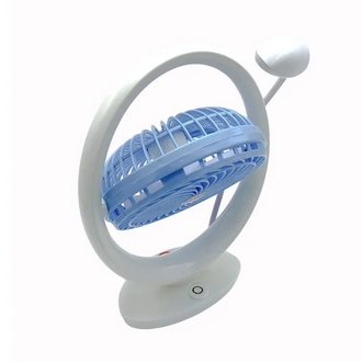 Desktop Portable Rechargeable Fan with LED Light JR-2018