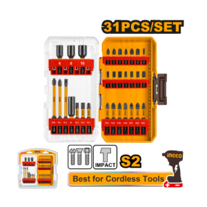 31 Pcs Impact Screwdriver Bits Set Ingco-Akdl11306