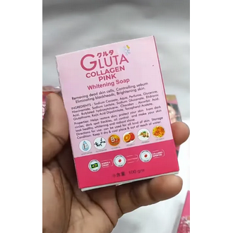 Gluta Collagen Pink Emergency Whitening Soap-100gm