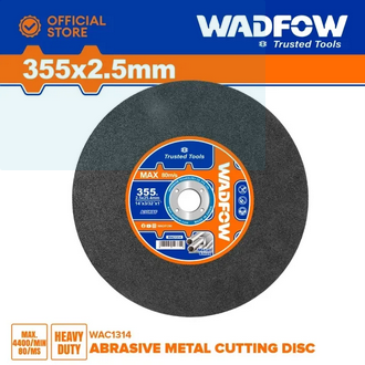 WADFOW Abrasive Metal Cutting Disc 355mm(14″)X2.5mm(1/8″)X25.4mm (1″) -WAC1314
