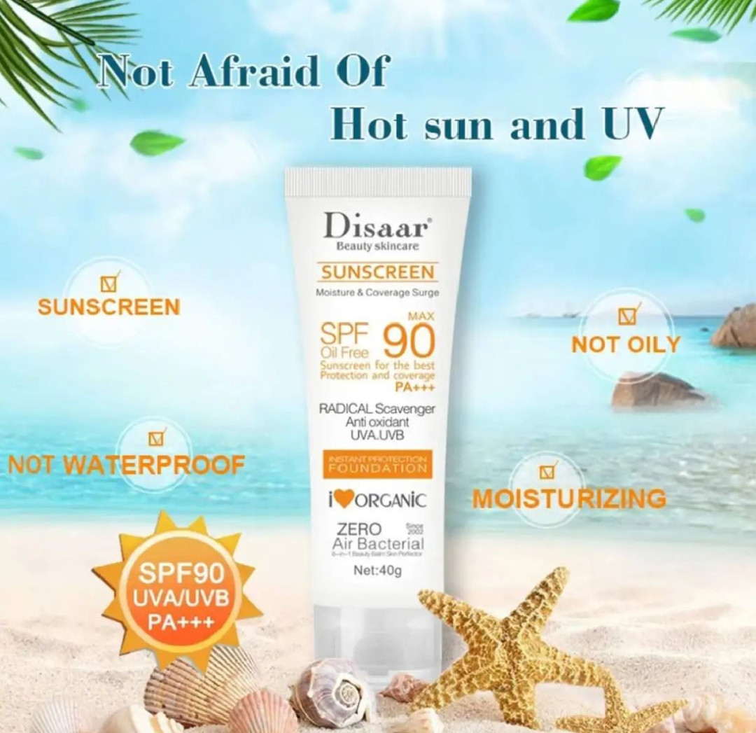Disaar SPF90 Oil-Free Sunscreen Cream-40gm
