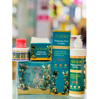 Aceso Full Face & Body Whitening Combo