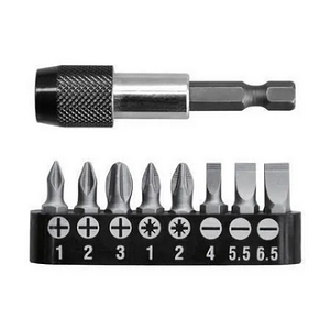 9 Pcs screwdriver bits set INGCO-AKSD0071