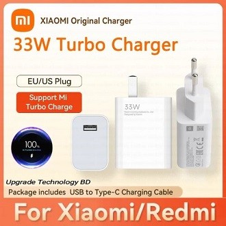 Xiaomi 33W Qc3.0 Quick Charge Adapter with Type-C Cable