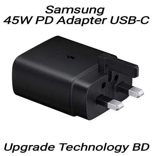 Samsung 45W PD 3 Pin Adapter USB-C to USB-C Cable