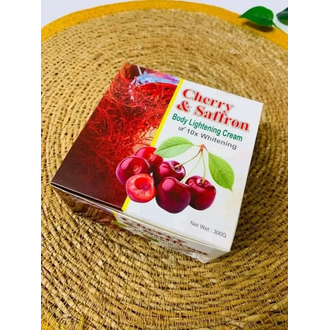 Cherry & Saffron Body Whitening Cream for 10x Body Lightening - 300gm