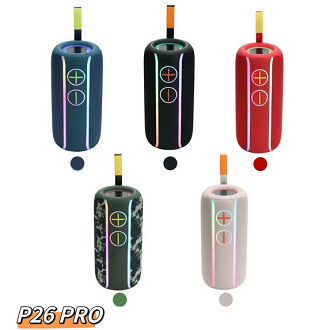 P26 PRO Portable Bluetooth Speaker-Colorful Appearance, Stylish Design, Ideal Music Companion