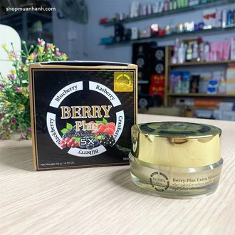 Berry Plus 5x Extra Whitening Night Cream - 20g(Thailand)