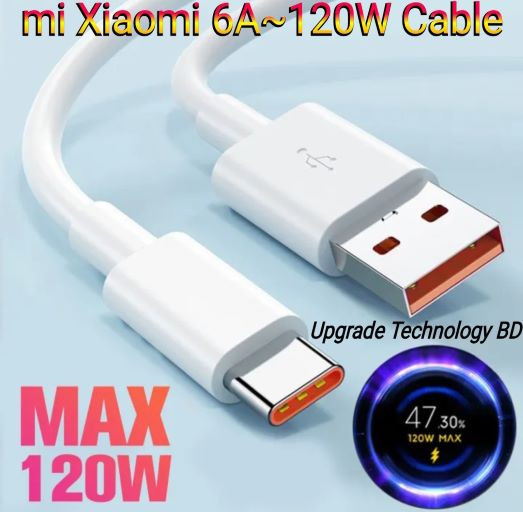 Mi Xiaomi 6A-120W USB Type C Super-Fast Cable