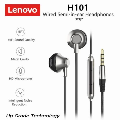 Lenovo H101 3.5mm In-ear Wired Heavy Bas Stereo Earphone with Mic