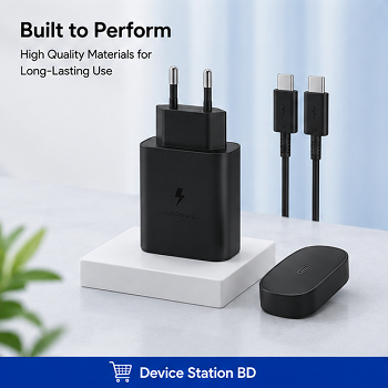 Samsung 45W PD Power Adapter with USB-C to USB-C Cable (5A) Combo Pack