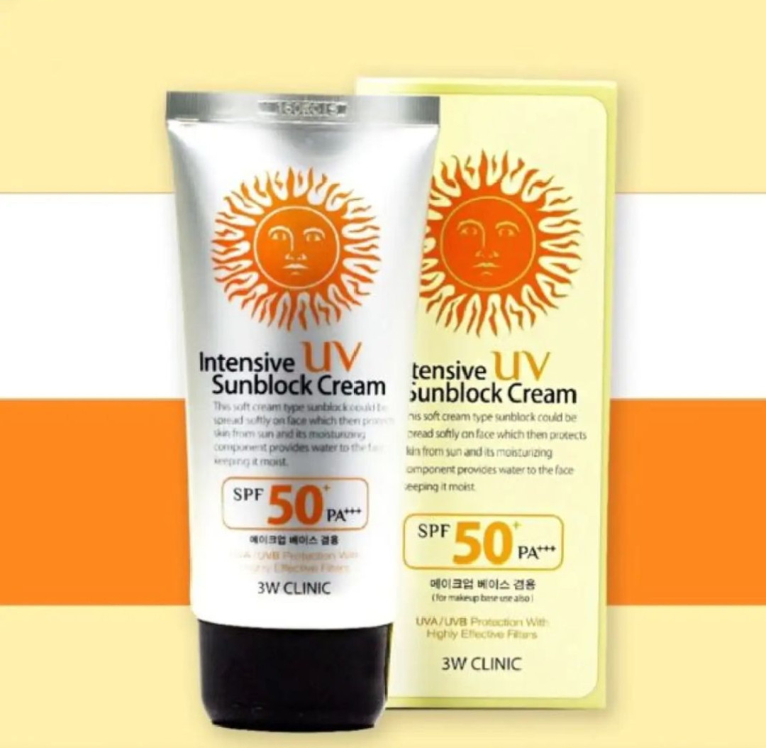 3W Clinic Intensive UV Sun-block Cream SPF 50+ PA+++ 70ml