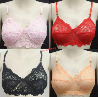 3 Piece Comfortable Net Bra Soft Net Bra for Women