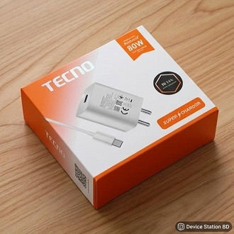 TECNO 80W Real Super Fast Charger Set (Type-C)