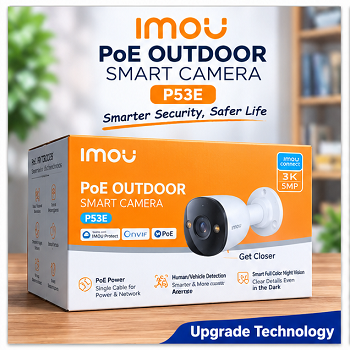 Imou P53E 3K 5MP PoE Outdoor Smart Security Camera