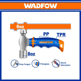 WADFOW 8OZ BALL PEIN HAMMER -WHM53D8