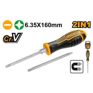 2 IN 1 SCREWDRIVER SET 6″ INGCO-AKISD0201