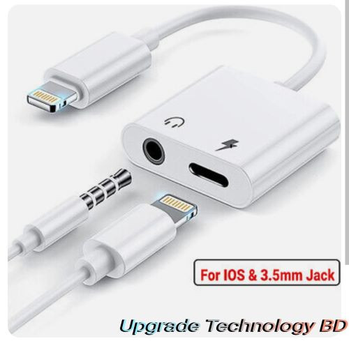Lighting to 3.5mm jackk audio 2 in 1 adapter for mobile - MH030