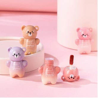 Kiss Beauty Cute Lip Gloss Keychain