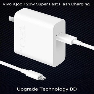 Vivo 120W IQOO Super Fast Falash Charger with 6A Type-C Cable