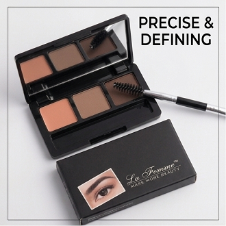 La Femme Original Waterproof Eyebrow Kit with brush
