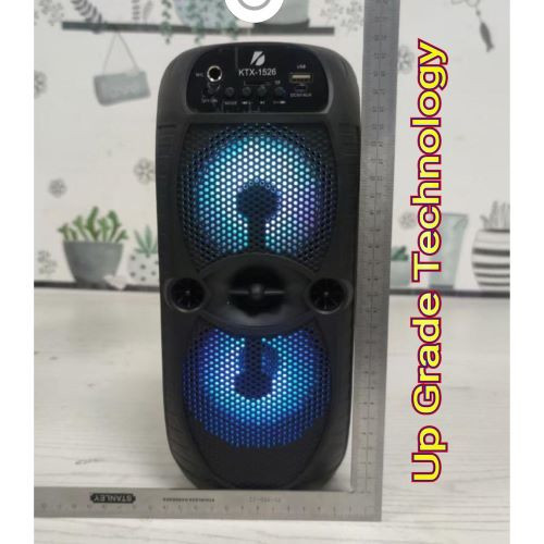 KTX 1526 Dual 4inch Wireless Portable Bluetooth Speaker with Led Light