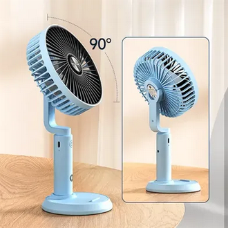 DP 7640 USB Rechargeable Floor Fan Summer Mute ventilator Student Desktop Table Fans for Office Bedroom