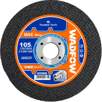 WADFOW Abrasive Metal Cutting Disc 105mm (4″) *1.0mm (3/64″) *16mm (5/8″)-WAC1341