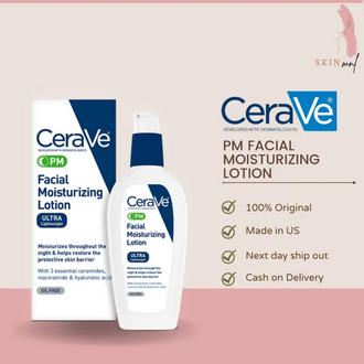 CeraVe PM Facial Moisturizing Lotion Fragrance Free for Nighttime 89 ml